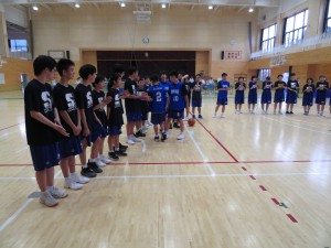 三戸郡中学校夏季大会前哨戦「三戸中～部ＶＳ三戸小中職員」最終日