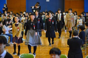３月１９日　三戸小学校卒業式